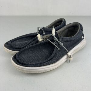 Hey Dude Men's Wally Free Loafers, Storm, 11 US - USED Missing Insoles